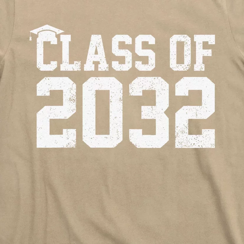 Class Of 2032 Grow With Me Graduation First Day Of School T-Shirt