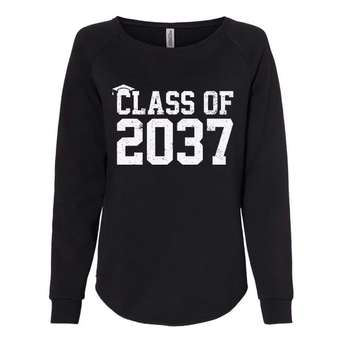 Class Of 2037 Grow With Me Graduation First Day Of School Womens California Wash Sweatshirt