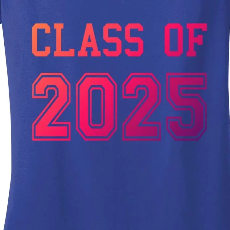 Class Of 2025 Graduation School Future Graduate Cool Gift Women's V-Neck T-Shirt