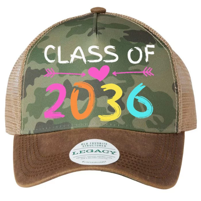 Class Of 2036 Grow With Me Back School Heart Arrows Legacy Tie Dye Trucker Hat