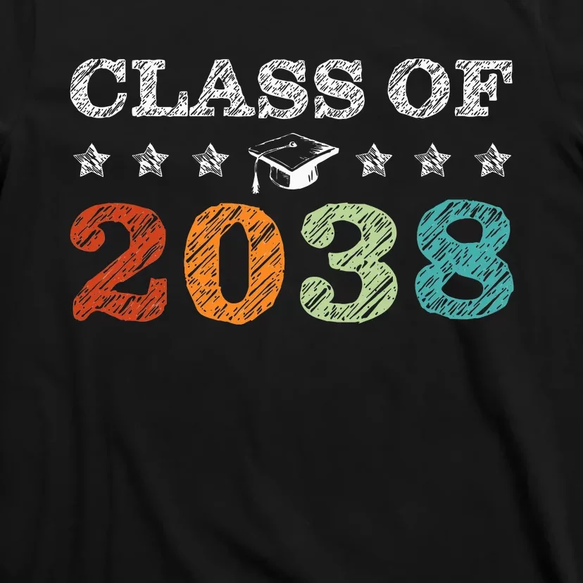 Class Of 2038 Grow With Me First Day School Back To School T-Shirt