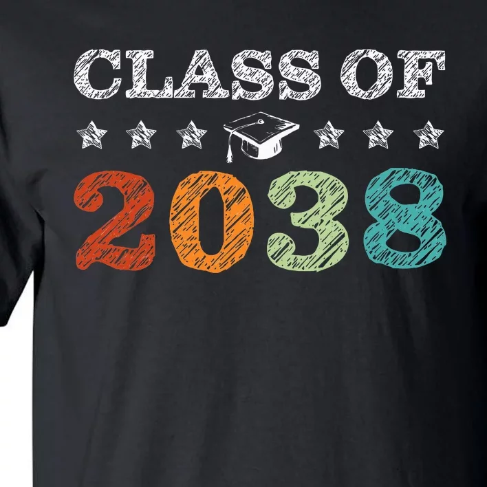 Class Of 2038 Grow With Me First Day School Back To School Tall T-Shirt