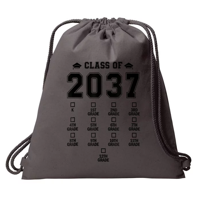 Class Of 2037 Grow With Me Prek To 12th Grade Gift Drawstring Bag