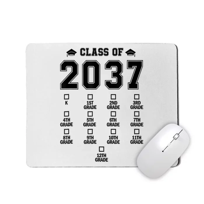 Class Of 2037 Grow With Me Prek To 12th Grade Gift Mousepad