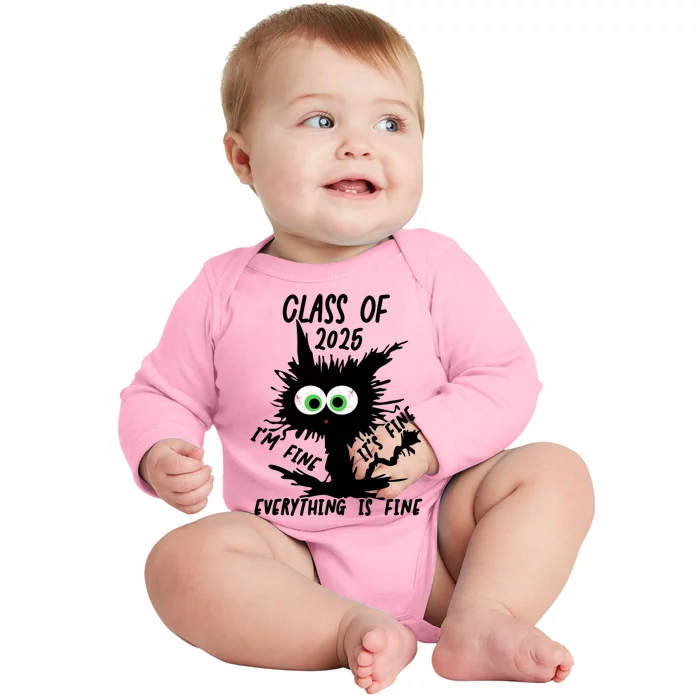 Class Of 2025 Funny Gift Baby Long Sleeve Bodysuit