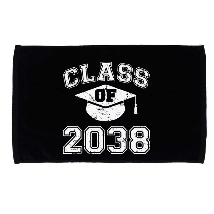 Class Of 2038 Grow With Me Graduation First Day Of School Gift Microfiber Hand Towel