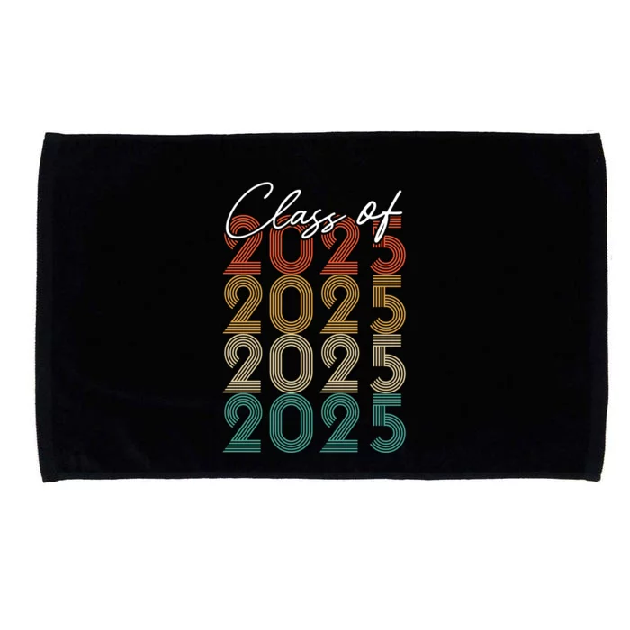 Class Of 2025 Vintage Senior 2025 Gift Microfiber Hand Towel