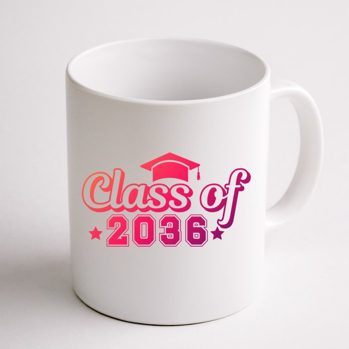 Class Of 2036 Grow With Me Gift First Day Of Kindergarten Gift Front & Back Coffee Mug