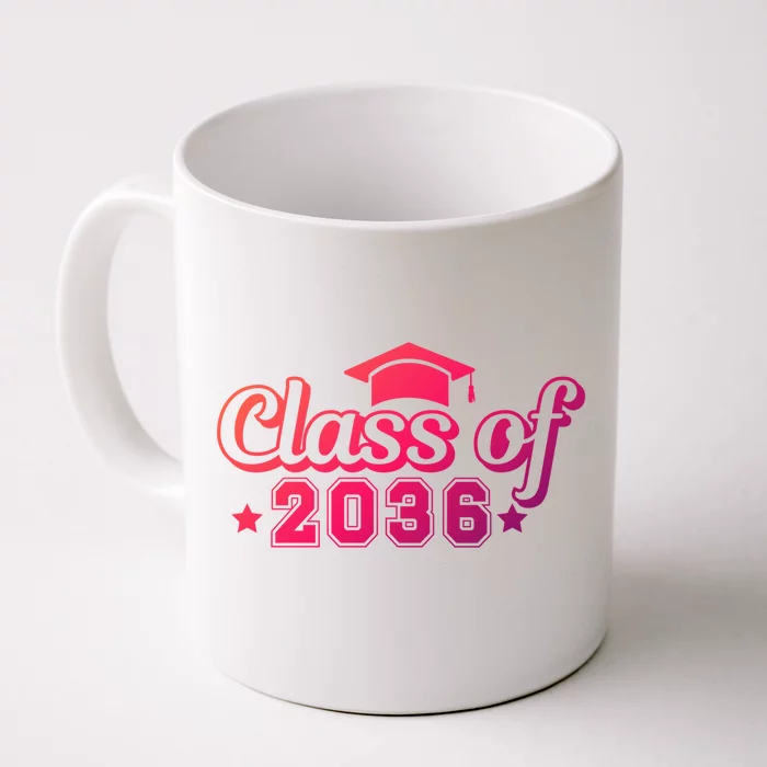 Class Of 2036 Grow With Me Gift First Day Of Kindergarten Gift Front & Back Coffee Mug