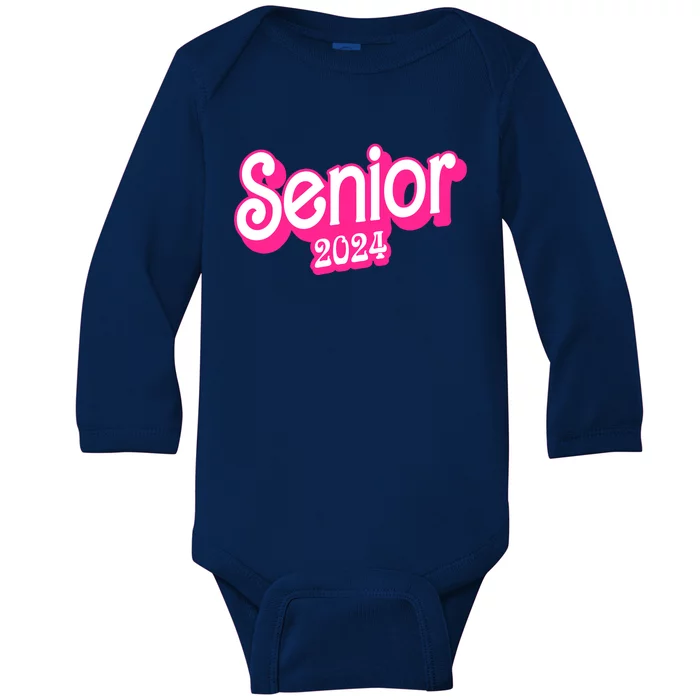 Class Of 2024 Senior Gifts Funny Seniors 2024 Baby Long Sleeve Bodysuit