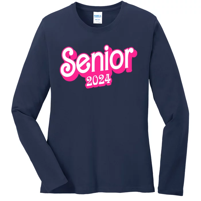 Class Of 2024 Senior Gifts Funny Seniors 2024 Ladies Long Sleeve Shirt