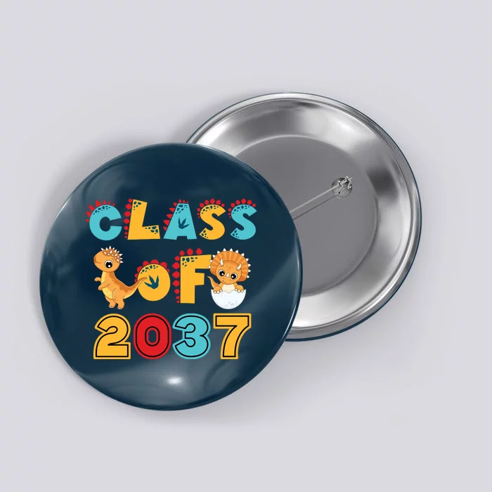 Class Of 2037 Grow With Me Kindergarten Graduation Button