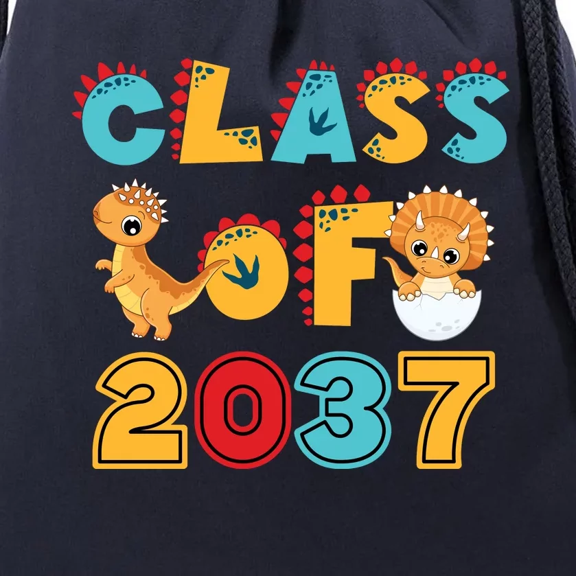 Class Of 2037 Grow With Me Kindergarten Graduation Drawstring Bag