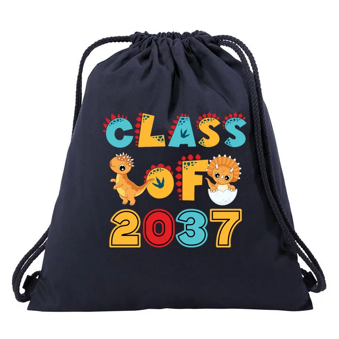 Class Of 2037 Grow With Me Kindergarten Graduation Drawstring Bag