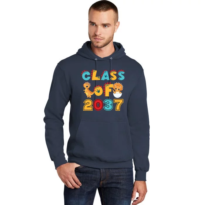 Class Of 2037 Grow With Me Kindergarten Graduation Tall Hoodie