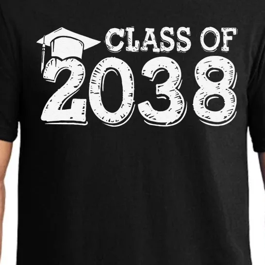 Class Of 2038 Grow With Me Handprints Space On Back Pajama Set