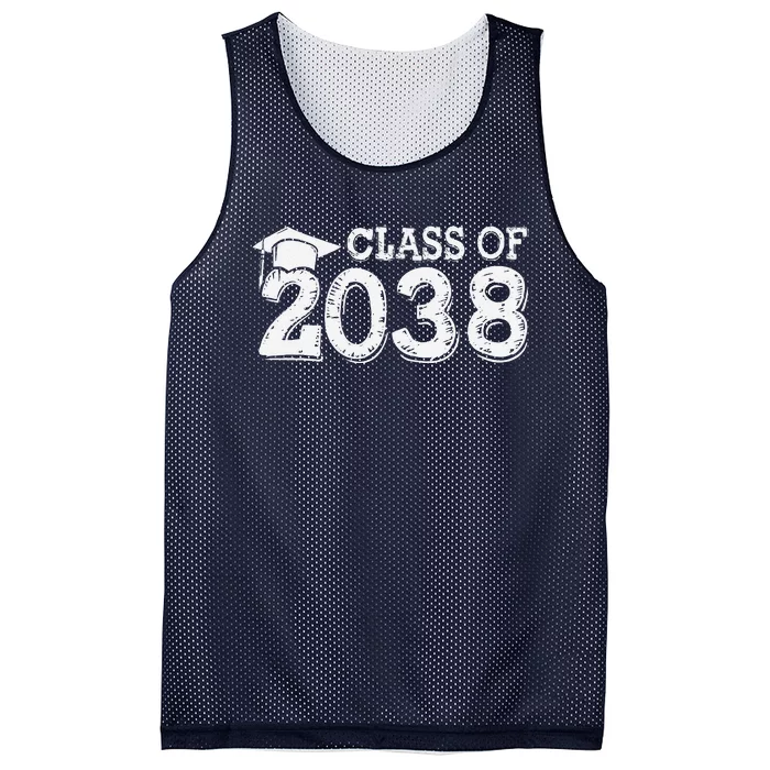 Class Of 2038 Grow With Me Handprints Space On Back Mesh Reversible Basketball Jersey Tank