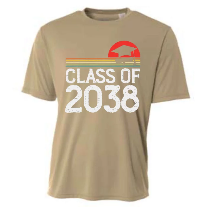 Class Of 2038 Grow With Me Kindergarten To Graduation Cooling Performance Crew T-Shirt