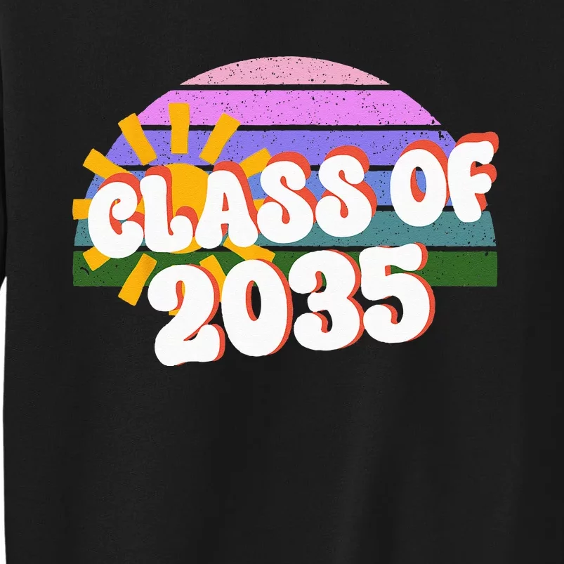 Class Of 2035 Back To School Rainbow Summer Sunshine Sweatshirt