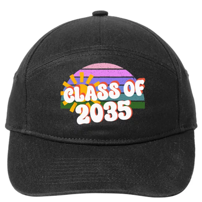 Class Of 2035 Back To School Rainbow Summer Sunshine 7-Panel Snapback Hat