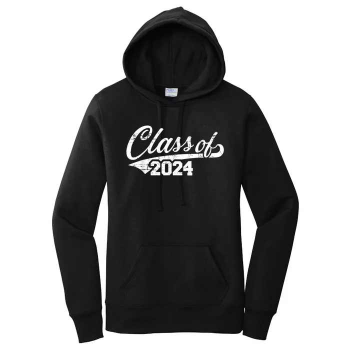 Class Of 2024 Happy 100th Day Of School Women's Pullover Hoodie