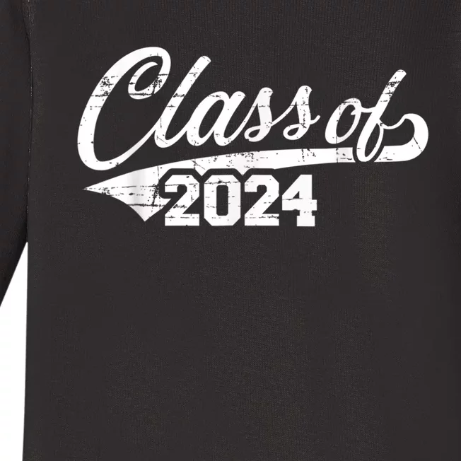 Class Of 2024 Happy 100th Day Of School Baby Long Sleeve Bodysuit