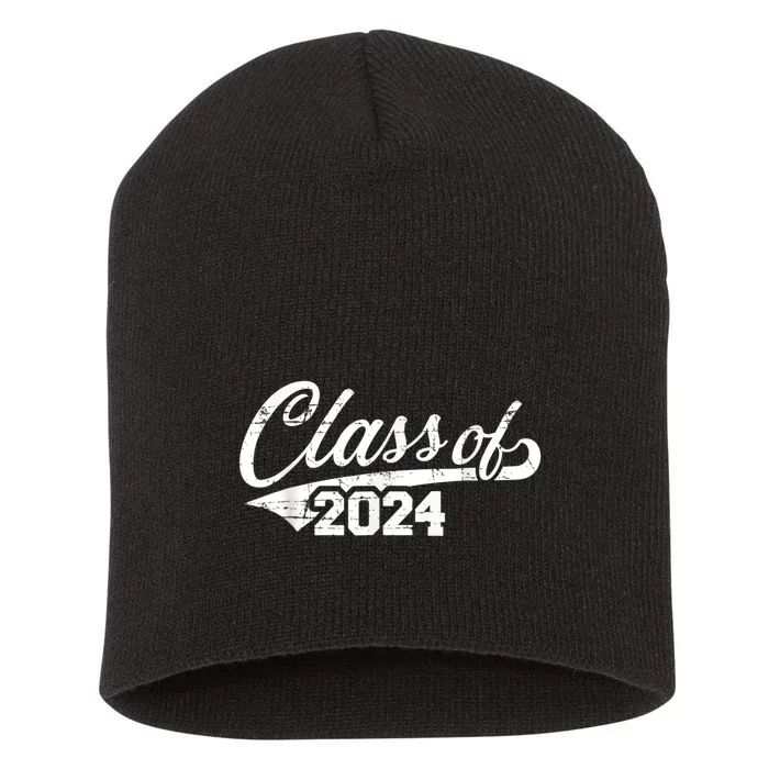 Class Of 2024 Happy 100th Day Of School Short Acrylic Beanie