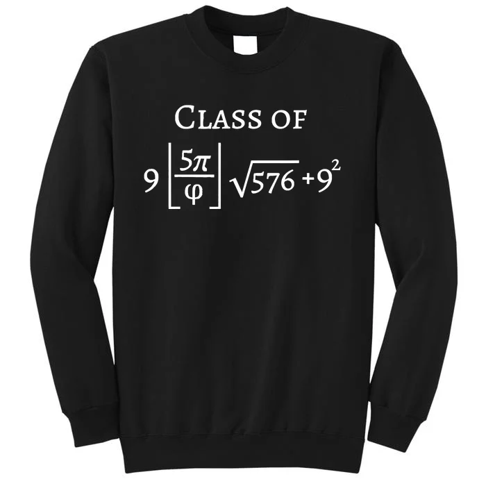 Class Of 2025 Funny Math Pi Freshman Graduation Gift Tall Sweatshirt