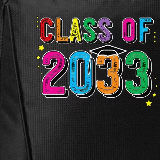 CLASS OF 2033 Grow With Me Funny First Day Of School City Backpack