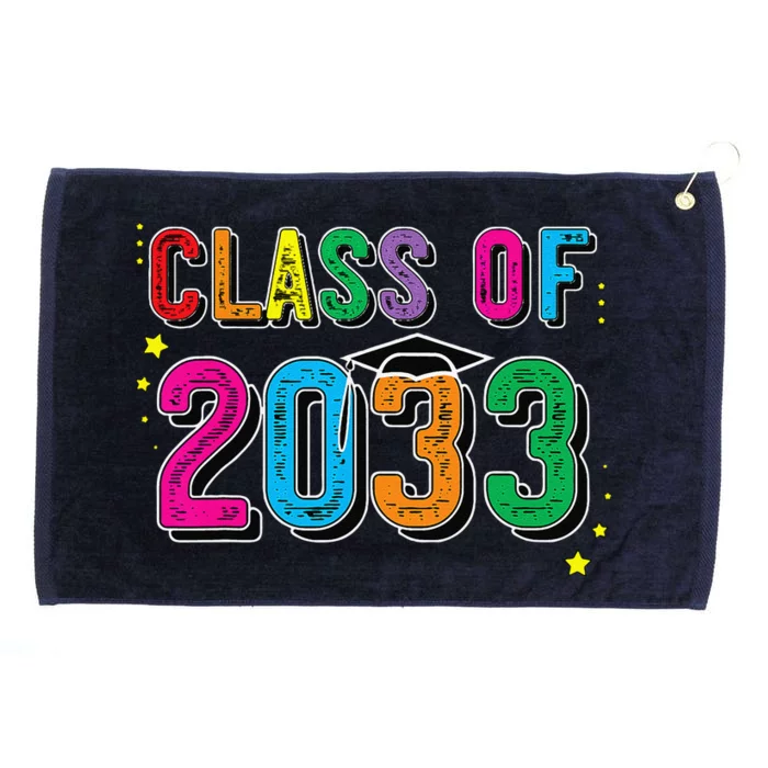 CLASS OF 2033 Grow With Me Funny First Day Of School Grommeted Golf Towel