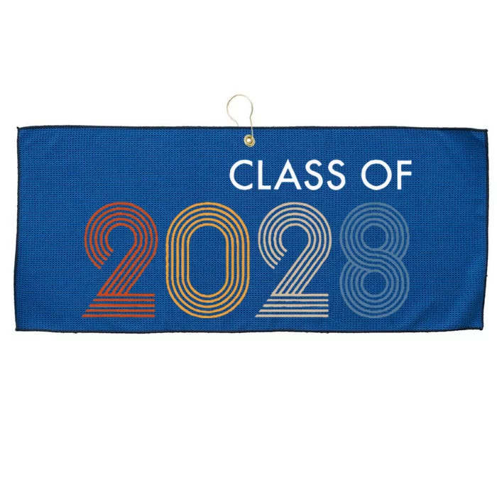 Class Of 2028 College University High School Future Graduate Large Microfiber Waffle Golf Towel