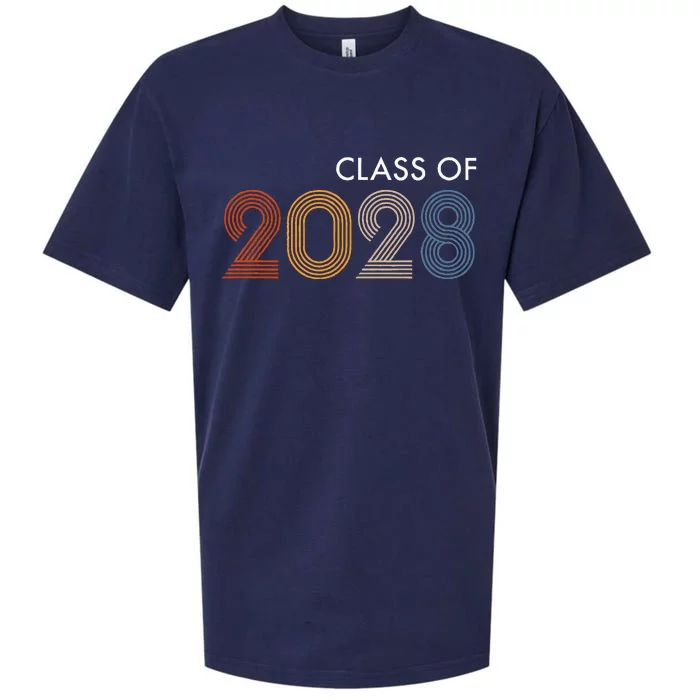 Class Of 2028 College University High School Future Graduate Sueded Cloud Jersey T-Shirt