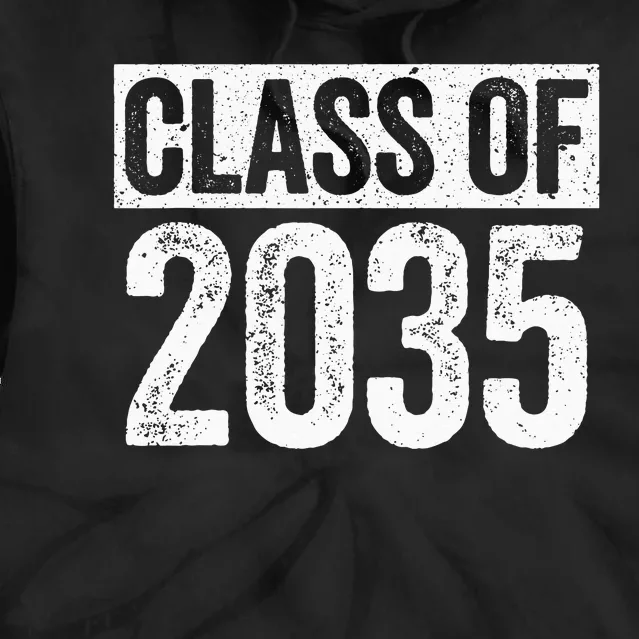 Class Of 2035 Senior 2035 Graduation Tie Dye Hoodie