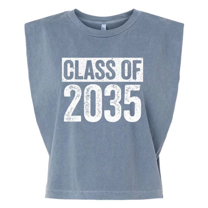 Class Of 2035 Senior 2035 Graduation Garment-Dyed Women's Muscle Tee