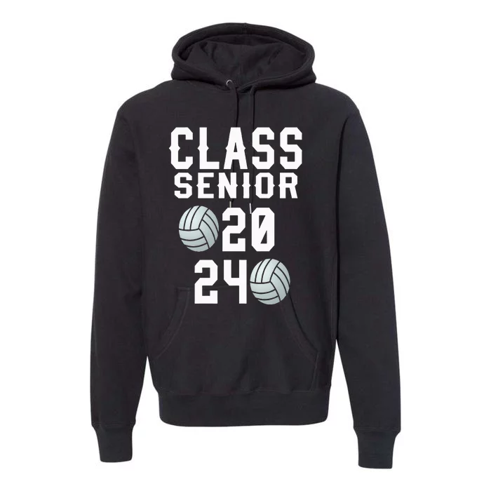 Class of 2024 senior volleyball Premium Hoodie