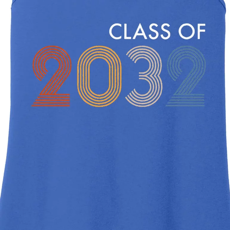 Class Of 2032 College University High School Future Graduate Ladies Essential Tank