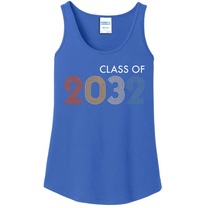 Class Of 2032 College University High School Future Graduate Ladies Essential Tank