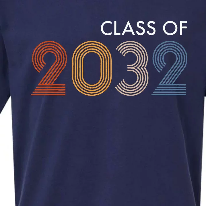 Class Of 2032 College University High School Future Graduate Sueded Cloud Jersey T-Shirt