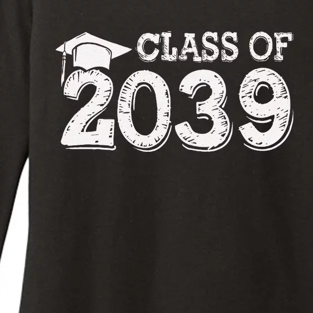 Class Of 2039 Grow With Me Handprints Space On Back Womens CVC Long Sleeve Shirt