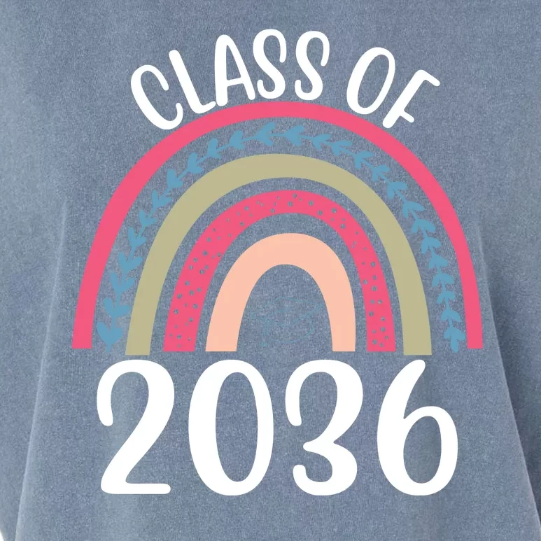 Class Of 2036 Rainbow Graduation Garment-Dyed Women's Muscle Tee