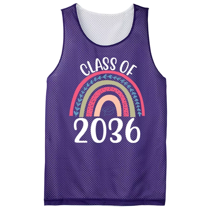 Class Of 2036 Rainbow Graduation Mesh Reversible Basketball Jersey Tank