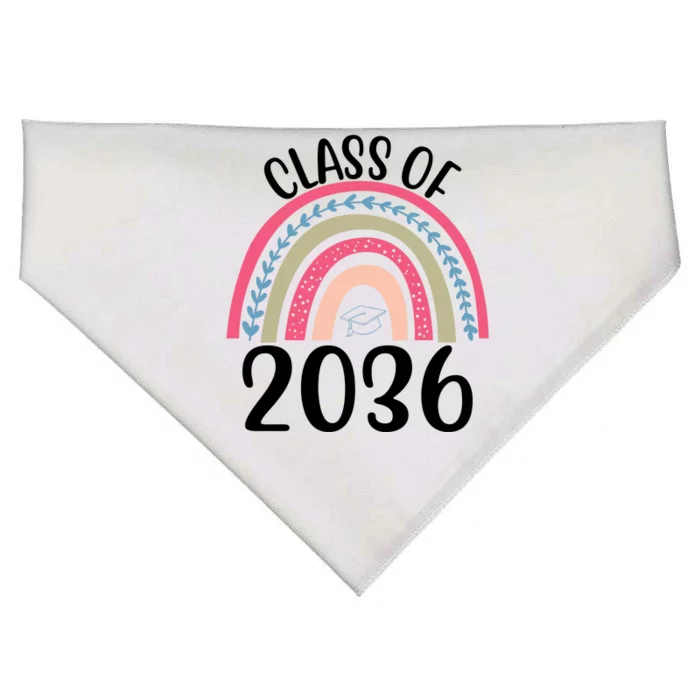 Class Of 2036 Rainbow Graduation USA-Made Doggie Bandana