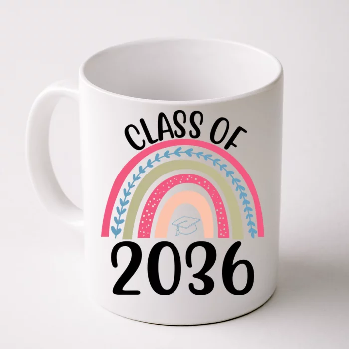 Class Of 2036 Rainbow Graduation Front & Back Coffee Mug