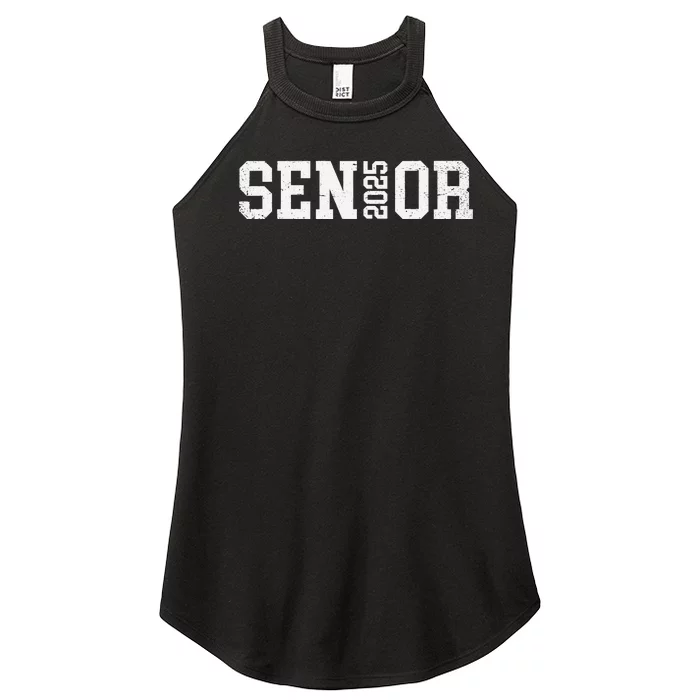 Class Of 2025 Senior 2025 Graduation 2025 Back To School Women’s Perfect Tri Rocker Tank