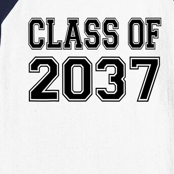 Class Of 2037 Grow With Me Baseball Sleeve Shirt