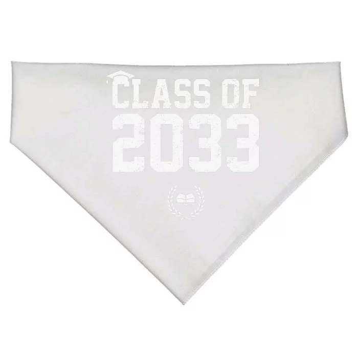 Class Of 2033 Grow With Me Graduation First Day Of School Love USA-Made Doggie Bandana