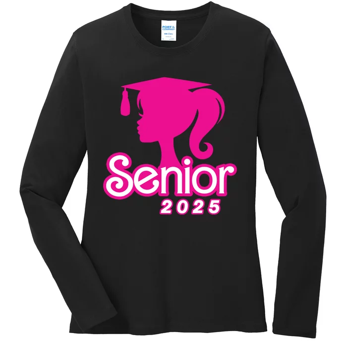 Class Of 2025 Senior Gifts Funny Seniors 2025 Girl Women Ladies Long Sleeve Shirt