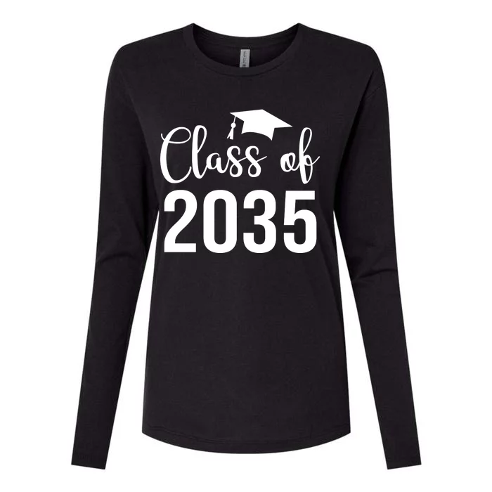 Class Of 2035 Graduation Womens Cotton Relaxed Long Sleeve T-Shirt