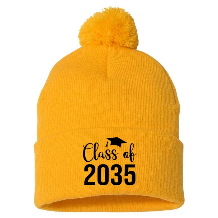 Class Of 2035 Graduation Pom Pom 12in Knit Beanie