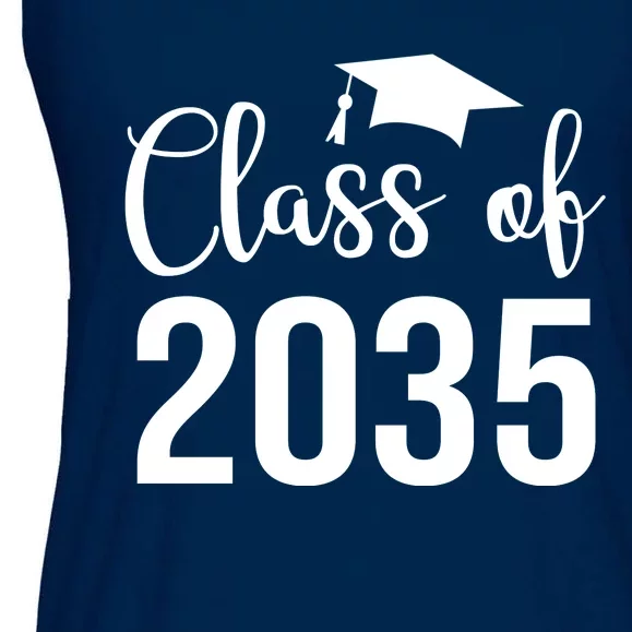 Class Of 2035 Graduation Ladies Essential Flowy Tank